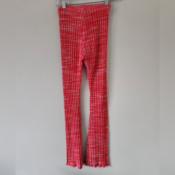 ZARA | Rib Texture Pink Pull On Pants Size Small - Picture 3 of 5